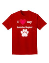 I Heart My Australian Shepherd Adult Dark T-Shirt by TooLoud-Mens T-Shirt-TooLoud-Red-Small-Davson Sales