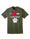 I Heart My Australian Shepherd Adult Dark T-Shirt by TooLoud-Mens T-Shirt-TooLoud-Military-Green-Small-Davson Sales