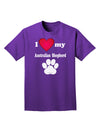 I Heart My Australian Shepherd Adult Dark T-Shirt by TooLoud-Mens T-Shirt-TooLoud-Purple-Small-Davson Sales