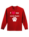 I Heart My Australian Shepherd Adult Long Sleeve Dark T-Shirt by TooLoud-TooLoud-Red-Small-Davson Sales