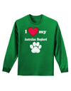 I Heart My Australian Shepherd Adult Long Sleeve Dark T-Shirt by TooLoud-TooLoud-Kelly-Green-Small-Davson Sales