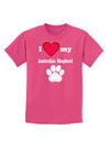 I Heart My Australian Shepherd Childrens Dark T-Shirt by TooLoud-Childrens T-Shirt-TooLoud-Sangria-X-Small-Davson Sales