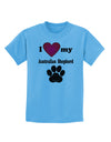 I Heart My Australian Shepherd Childrens T-Shirt by TooLoud-TooLoud-Aquatic-Blue-X-Small-Davson Sales