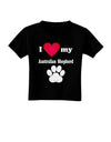 I Heart My Australian Shepherd Toddler T-Shirt Dark by TooLoud-Toddler T-Shirt-TooLoud-Black-2T-Davson Sales