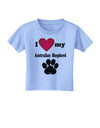 I Heart My Australian Shepherd Toddler T-Shirt by TooLoud-Toddler T-Shirt-TooLoud-Aquatic-Blue-2T-Davson Sales