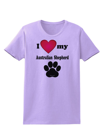 I Heart My Australian Shepherd Womens T-Shirt by TooLoud-TooLoud-Lavender-X-Small-Davson Sales