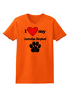 I Heart My Australian Shepherd Womens T-Shirt by TooLoud-TooLoud-Orange-X-Small-Davson Sales