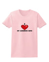 I Heart My Awesome Wife Womens T-Shirt by TooLoud-TooLoud-PalePink-X-Small-Davson Sales