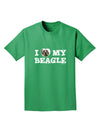 I Heart My Beagle Adult Dark T-Shirt by TooLoud-Mens T-Shirt-TooLoud-Kelly-Green-Small-Davson Sales