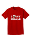 I Heart My Beagle Adult Dark T-Shirt by TooLoud-Mens T-Shirt-TooLoud-Red-Small-Davson Sales