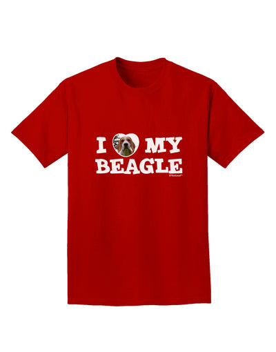 I Heart My Beagle Adult Dark T-Shirt by TooLoud-Mens T-Shirt-TooLoud-Red-Small-Davson Sales