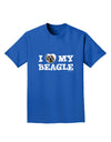 I Heart My Beagle Adult Dark T-Shirt by TooLoud-Mens T-Shirt-TooLoud-Royal-Blue-Small-Davson Sales