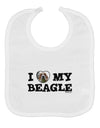 I Heart My Beagle Baby Bib by TooLoud