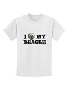 I Heart My Beagle Childrens T-Shirt by TooLoud-Childrens T-Shirt-TooLoud-White-X-Small-Davson Sales