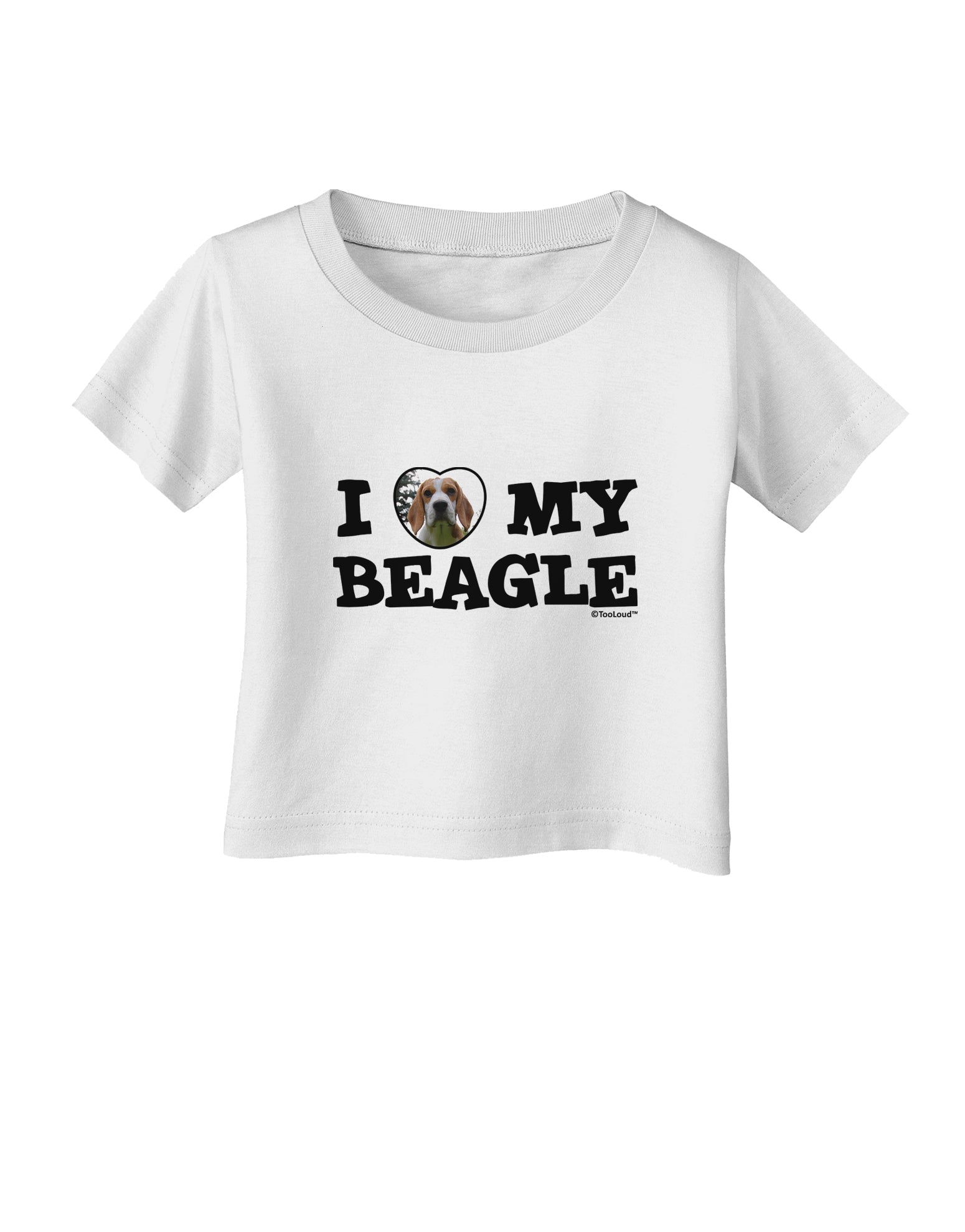 I Heart My Beagle Infant T-Shirt by TooLoud-Infant T-Shirt-TooLoud-White-06-Months-Davson Sales