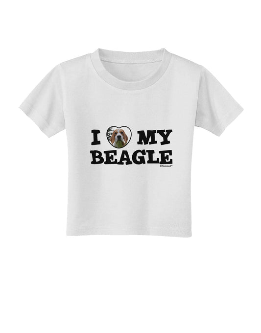 I Heart My Beagle Toddler T-Shirt by TooLoud-Toddler T-Shirt-TooLoud-White-2T-Davson Sales