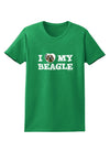 I Heart My Beagle Womens Dark T-Shirt by TooLoud-Womens T-Shirt-TooLoud-Kelly-Green-X-Small-Davson Sales