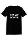 I Heart My Beagle Womens Dark T-Shirt by TooLoud-Womens T-Shirt-TooLoud-Black-X-Small-Davson Sales