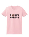 I Heart My Beagle Womens T-Shirt by TooLoud-Womens T-Shirt-TooLoud-PalePink-X-Small-Davson Sales