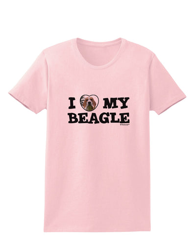 I Heart My Beagle Womens T-Shirt by TooLoud-Womens T-Shirt-TooLoud-PalePink-X-Small-Davson Sales