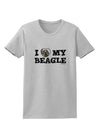 I Heart My Beagle Womens T-Shirt by TooLoud-Womens T-Shirt-TooLoud-AshGray-X-Small-Davson Sales