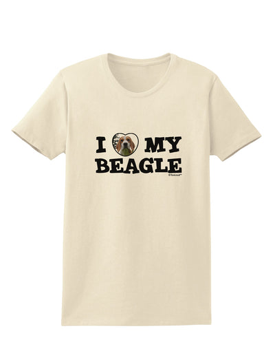 I Heart My Beagle Womens T-Shirt by TooLoud-Womens T-Shirt-TooLoud-Natural-X-Small-Davson Sales