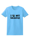 I Heart My Beagle Womens T-Shirt by TooLoud-Womens T-Shirt-TooLoud-Aquatic-Blue-X-Small-Davson Sales