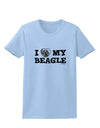 I Heart My Beagle Womens T-Shirt by TooLoud-Womens T-Shirt-TooLoud-Light-Blue-X-Small-Davson Sales