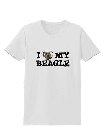 I Heart My Beagle Womens T-Shirt by TooLoud-Womens T-Shirt-TooLoud-White-X-Small-Davson Sales