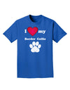 I Heart My Border Collie Adult Dark T-Shirt by TooLoud-Mens T-Shirt-TooLoud-Royal-Blue-Small-Davson Sales