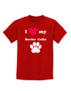 I Heart My Border Collie Childrens Dark T-Shirt by TooLoud-Childrens T-Shirt-TooLoud-Red-X-Small-Davson Sales