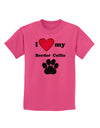 I Heart My Border Collie Childrens T-Shirt by TooLoud-TooLoud-Sangria-X-Small-Davson Sales