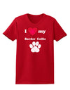 I Heart My Border Collie Womens Dark T-Shirt by TooLoud-TooLoud-Red-X-Small-Davson Sales