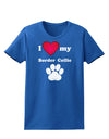 I Heart My Border Collie Womens Dark T-Shirt by TooLoud-TooLoud-Royal-Blue-X-Small-Davson Sales