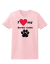 I Heart My Border Collie Womens T-Shirt by TooLoud-TooLoud-PalePink-X-Small-Davson Sales