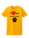 I Heart My Border Collie Womens T-Shirt by TooLoud-TooLoud-Gold-X-Small-Davson Sales