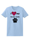 I Heart My Border Collie Womens T-Shirt by TooLoud-TooLoud-Light-Blue-X-Small-Davson Sales