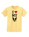 I Heart My Boston Terrier Childrens T-Shirt-Childrens T-Shirt-TooLoud-Daffodil-Yellow-X-Small-Davson Sales