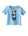 I Heart My Boston Terrier Infant T-Shirt-Infant T-Shirt-TooLoud-Aquatic-Blue-06-Months-Davson Sales
