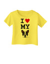 I Heart My Boston Terrier Infant T-Shirt-Infant T-Shirt-TooLoud-Yellow-06-Months-Davson Sales