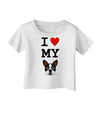 I Heart My Boston Terrier Infant T-Shirt-Infant T-Shirt-TooLoud-White-06-Months-Davson Sales