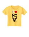 I Heart My Boston Terrier Toddler T-Shirt-Toddler T-Shirt-TooLoud-Yellow-2T-Davson Sales