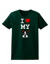 I Heart My Boston Terrier Womens Dark T-Shirt-TooLoud-Forest-Green-Small-Davson Sales