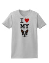 I Heart My Boston Terrier Womens T-Shirt-Womens T-Shirt-TooLoud-AshGray-X-Small-Davson Sales