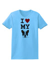 I Heart My Boston Terrier Womens T-Shirt-Womens T-Shirt-TooLoud-Aquatic-Blue-X-Small-Davson Sales