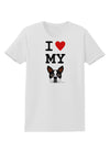 I Heart My Boston Terrier Womens T-Shirt-Womens T-Shirt-TooLoud-White-X-Small-Davson Sales