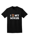 I Heart My Boxer Adult Dark T-Shirt by TooLoud-Mens T-Shirt-TooLoud-Black-Small-Davson Sales