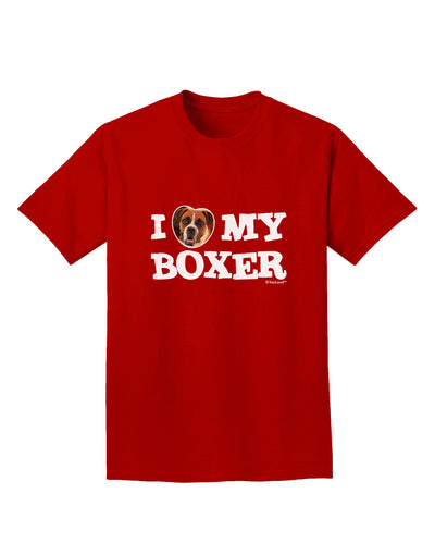 I Heart My Boxer Adult Dark T-Shirt by TooLoud-Mens T-Shirt-TooLoud-Red-Small-Davson Sales