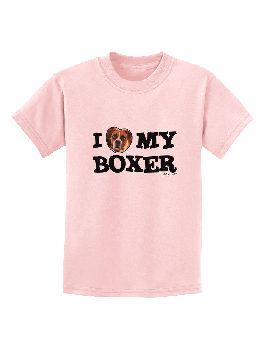 I Heart My Boxer Childrens T-Shirt by TooLoud-Childrens T-Shirt-TooLoud-White-X-Small-Davson Sales