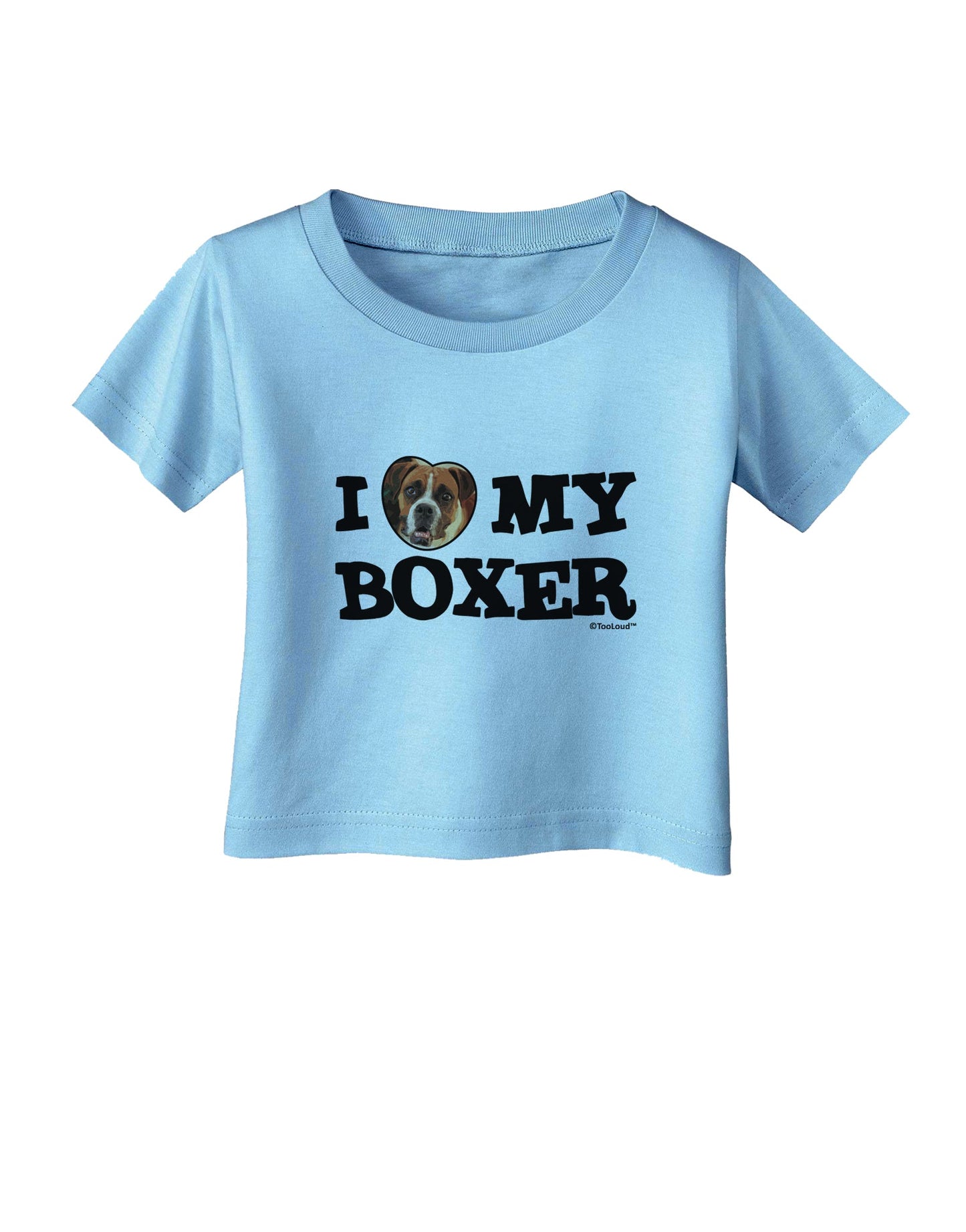 I Heart My Boxer Infant T-Shirt by TooLoud-Infant T-Shirt-TooLoud-Aquatic-Blue-06-Months-Davson Sales
